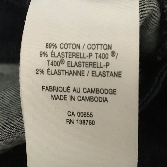 R Jeans Dark Bluish Black Curvy Super High Rise Denim Jeans 34 Tall - Picture 5 of 10